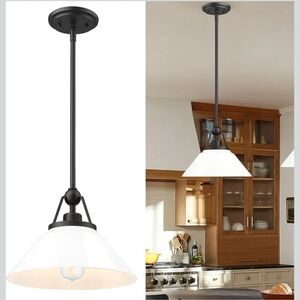 HWH White Farmhouse Pendant Light